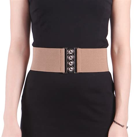 elastic wide belt womens